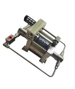 Alternative view of Customized USUN Model:AT28 Stainless Steel 316 Drive 100-200 Bar Output High Pressure Pipeline Pneumatic Driven Hydro Test Pump for Hose Or Tubes