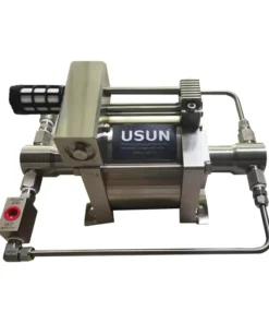 Customized USUN Model:AT28 Stainless Steel 316 Drive 100-200 Bar Output High Pressure Pipeline Pneumatic Driven Hydro Test Pump for Hose Or Tubes